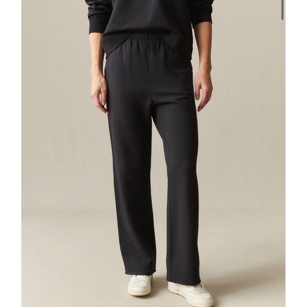 NWOT American Giant Womens Modal Fleece Straight Leg Pant Black S Sweatpants